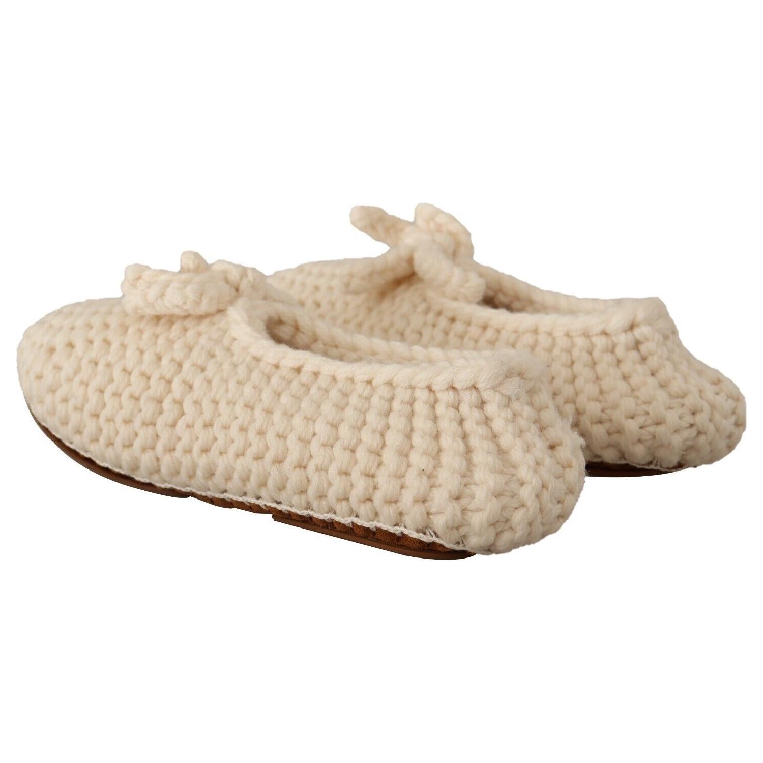 时尚羊毛针织芭蕾平底鞋