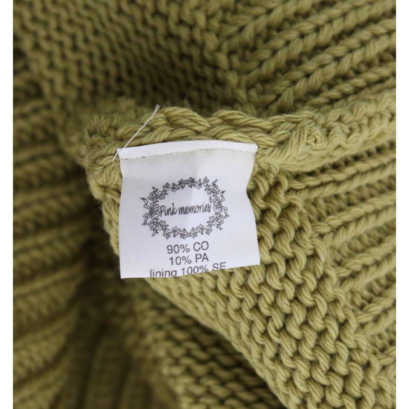 سترة أنيقة بدون أكمام باللون الأخضر من PINK MEMORIES