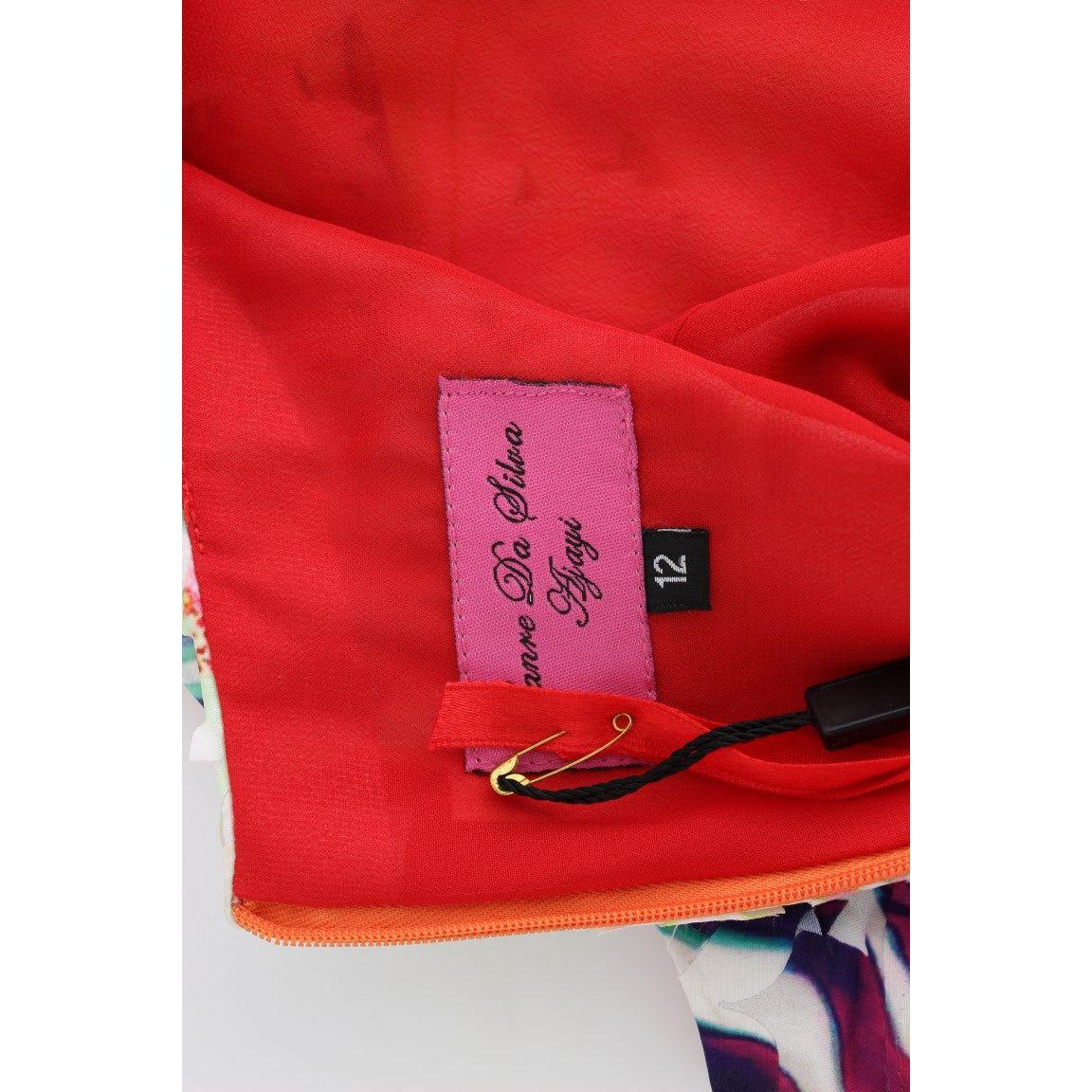 多色紧身连衣裙 - Artful Elegance