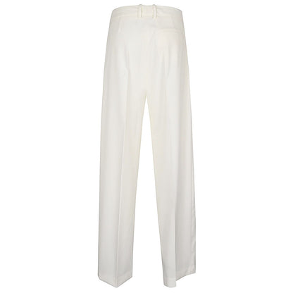 Erika Cavallini Semi-Couture Trousers White Trousers