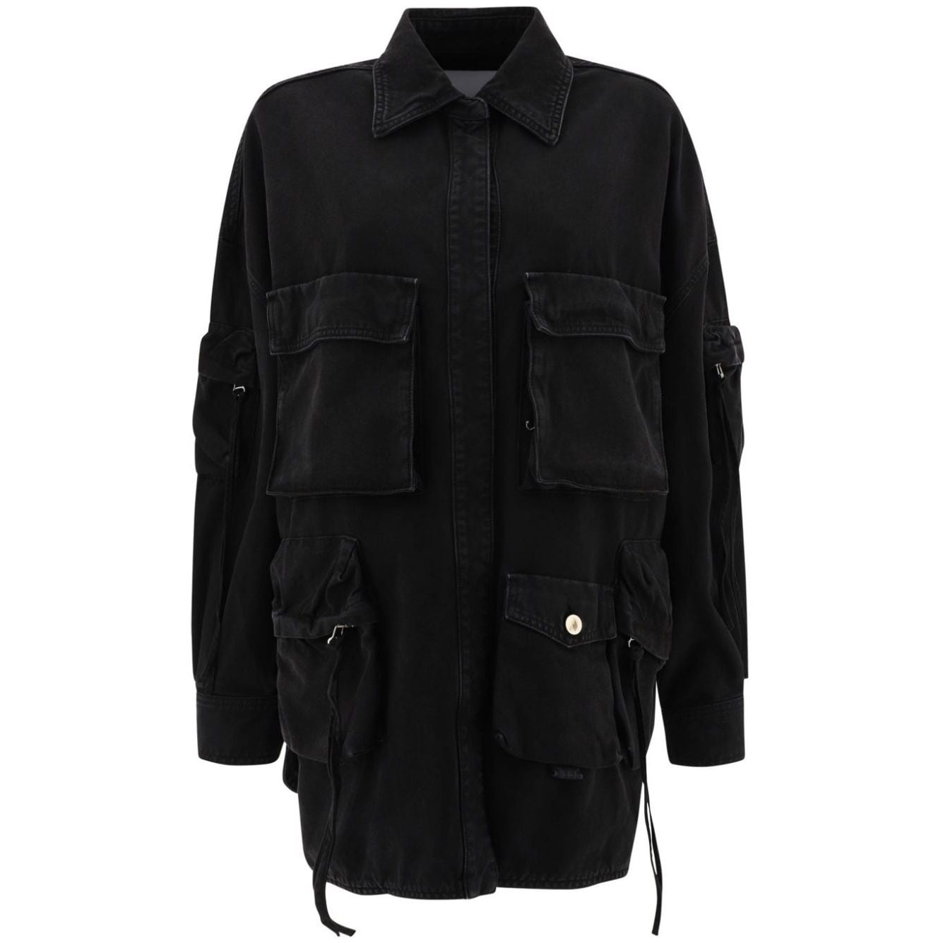 The Attico Coats Black