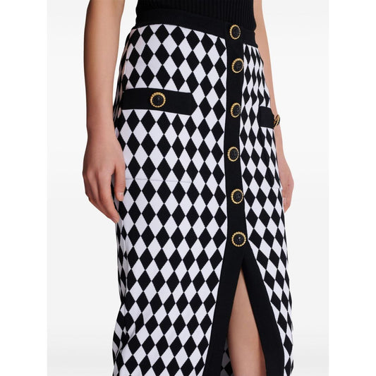 Balmain Skirts Black DF1LD070KG67EAB