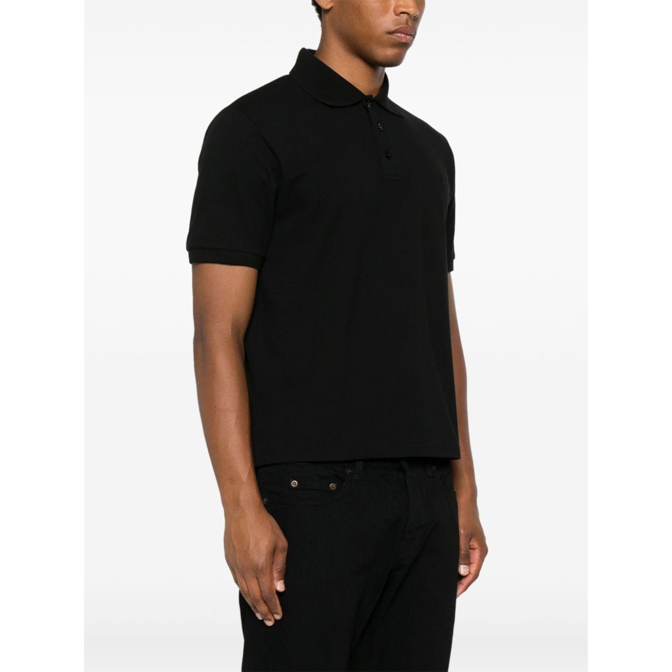 Saint Laurent Piquet cotton polo shirt