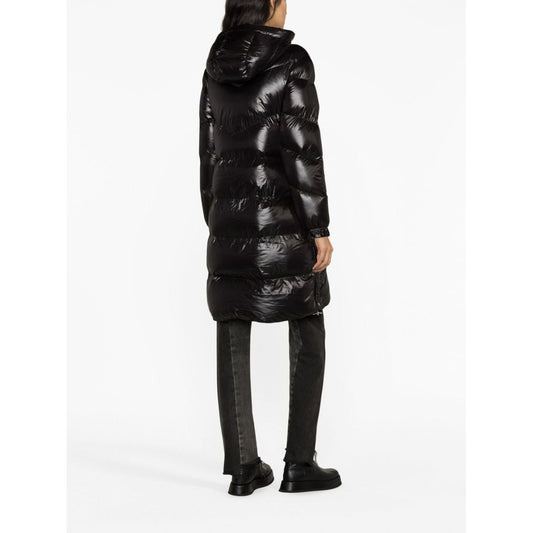 Woolrich quilted raincoat with logo patch Jackets Woolrich Black