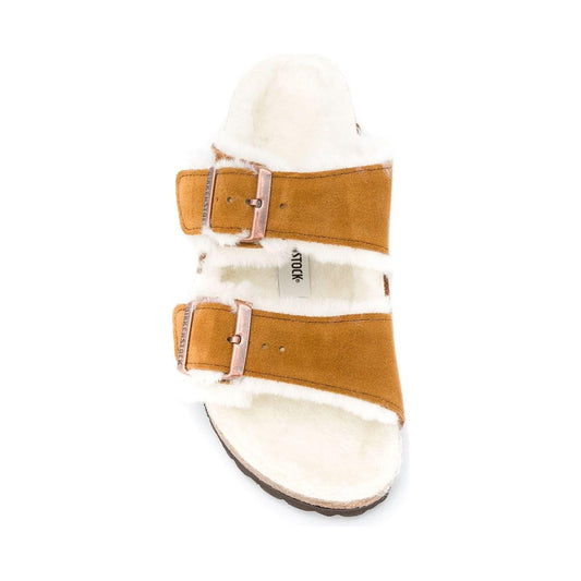 Birkenstock Sandals Leather Brown Sandals Birkenstock Antique White