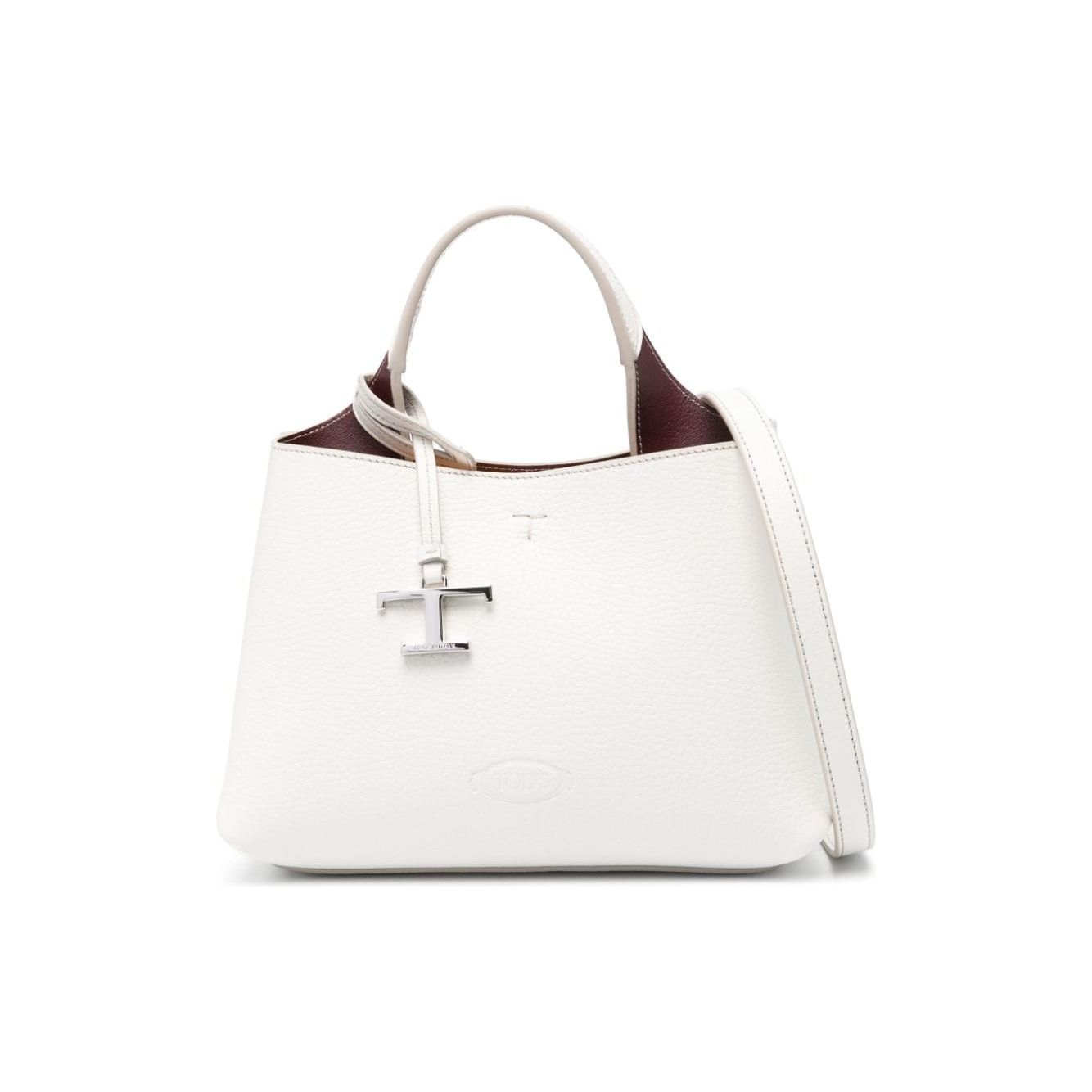 Front view with bag zipped and handles upright.