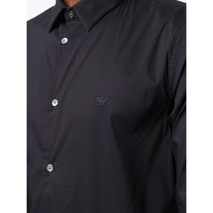 Emporio Armani logo-patch Longsleeved Shirt