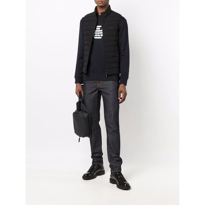 Emporio Armani Modal blend sweatshirt with logo print Topwear