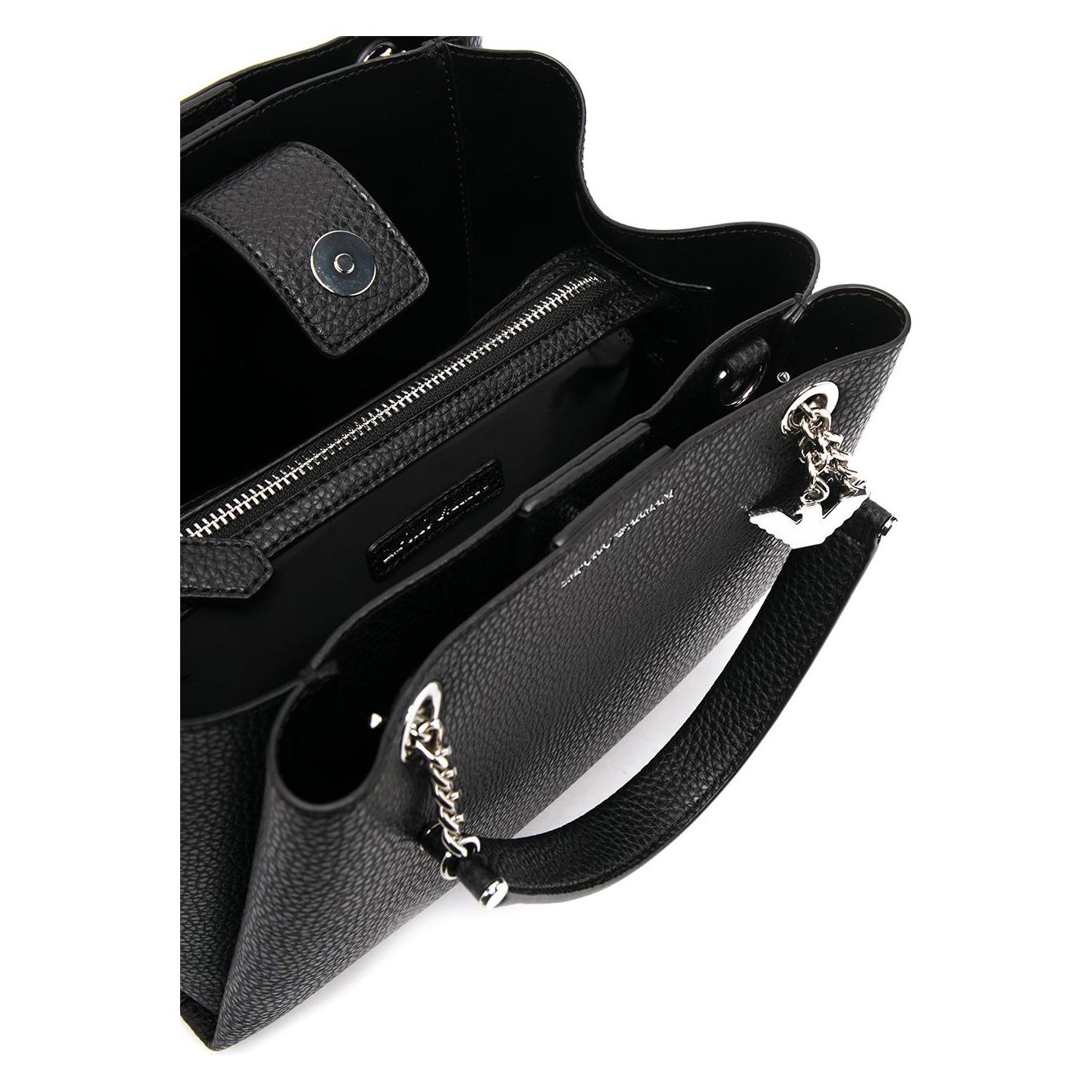 Front view with bag zipped and handles upright.