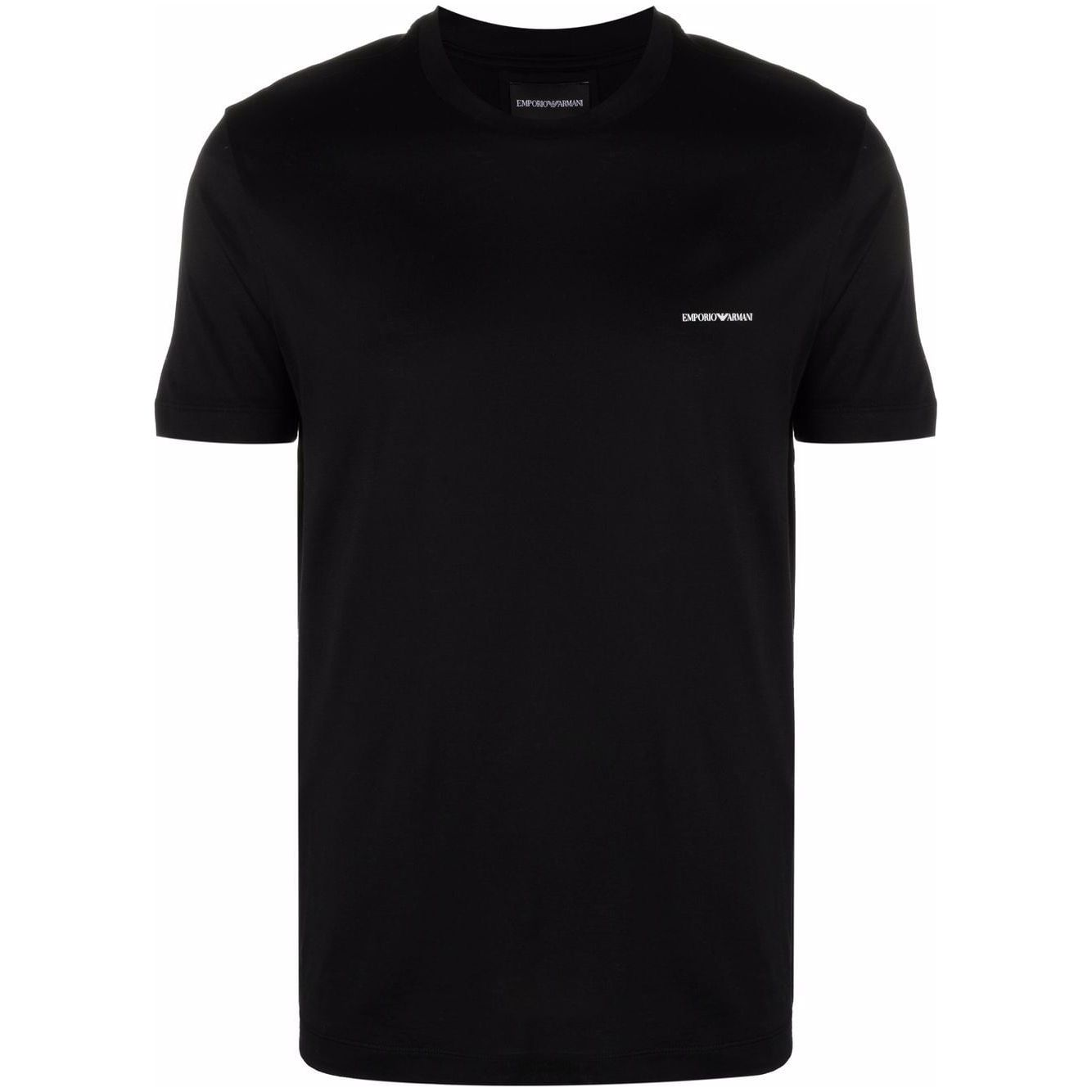 Emporio Armani ASV Lyocell blend jersey T-shirt with micro logo lettering 8N1TD81JUVZ0999-P25