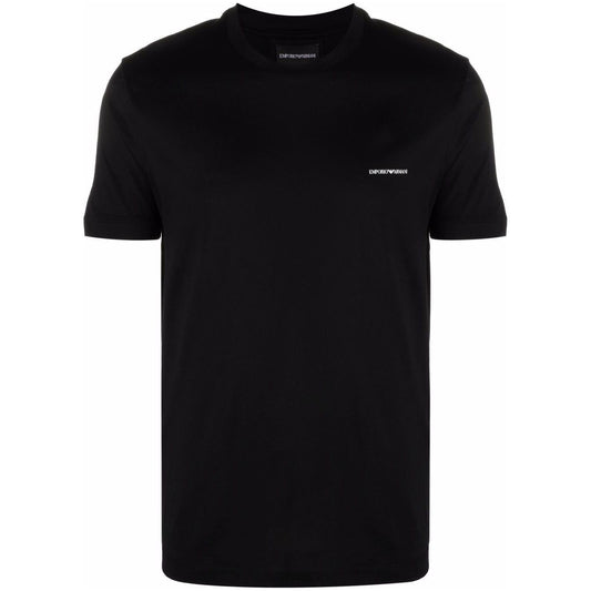 Emporio Armani ASV Lyocell blend jersey T-shirt with micro logo lettering 8N1TD81JUVZ0999-P25