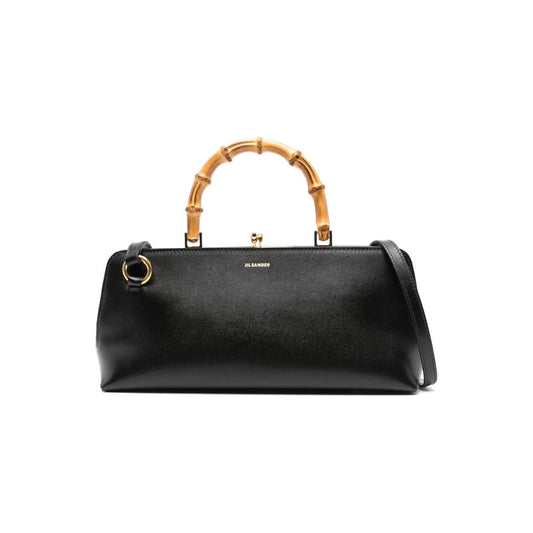 Jil Sander Goji bamboo-handle leather bag Handbag Jil Sander Dark Slate Gray