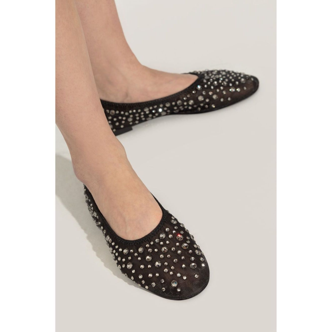 Tory Burch crystal embellished ballerina shoes