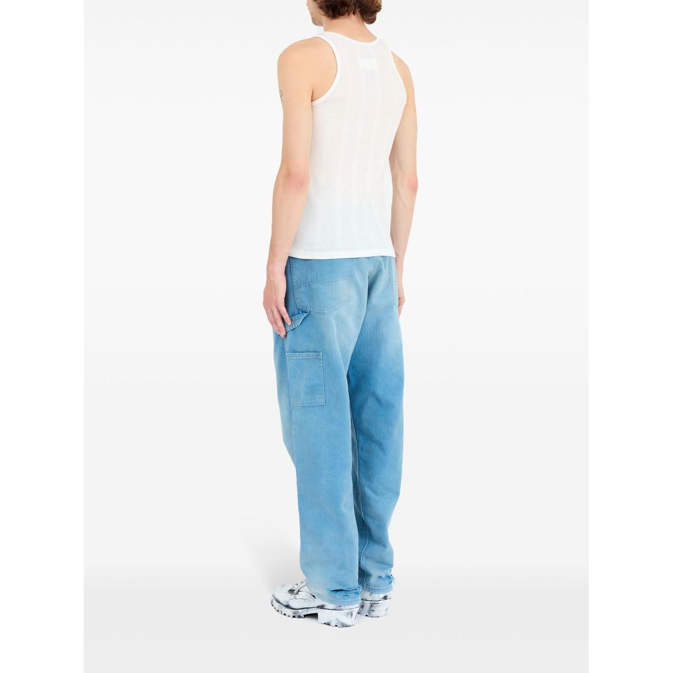 Maison Margiela Fancy ribbed tank top S50NL0049M20060101-P25