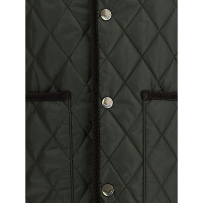 Burberry diamond-quilted sleeveless jacket Topwear