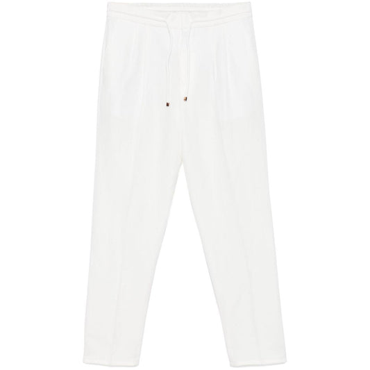 Brunello Cucinelli linen blend drawstring trousers MH255E1710C1900-P25
