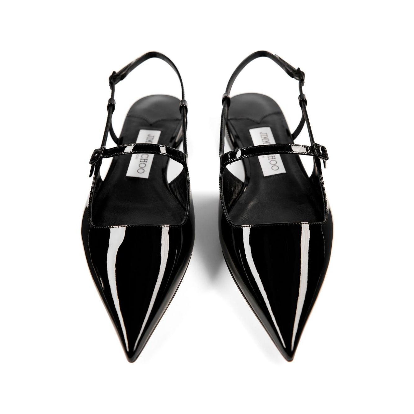Jimmy Choo Didi Flat Patent Leather Low Shoes Flat Shoes