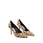 Jimmy Choo Love 85 Leopard Print Pony Pumps High Heel