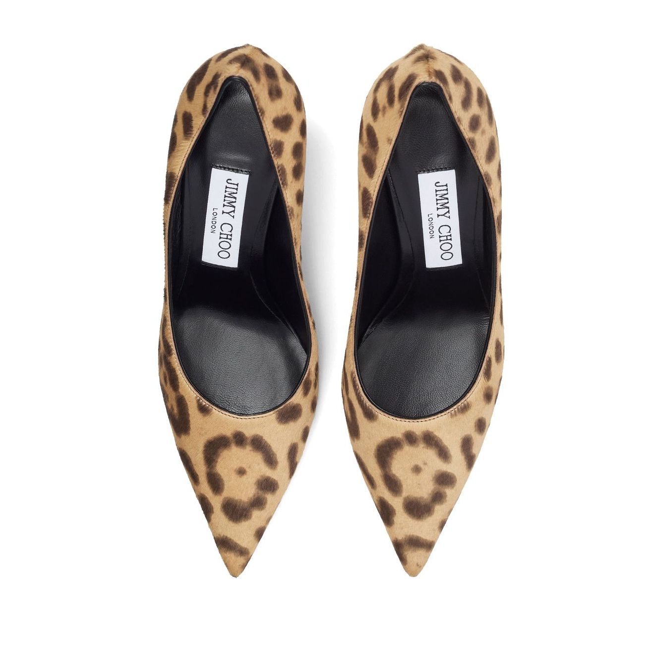 Jimmy Choo Love 85 Leopard Print Pony Pumps High Heel