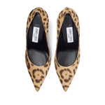 Jimmy Choo Love 85 Leopard Print Pony Pumps High Heel
