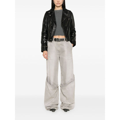 Golden Goose leather jacket with shiny effect