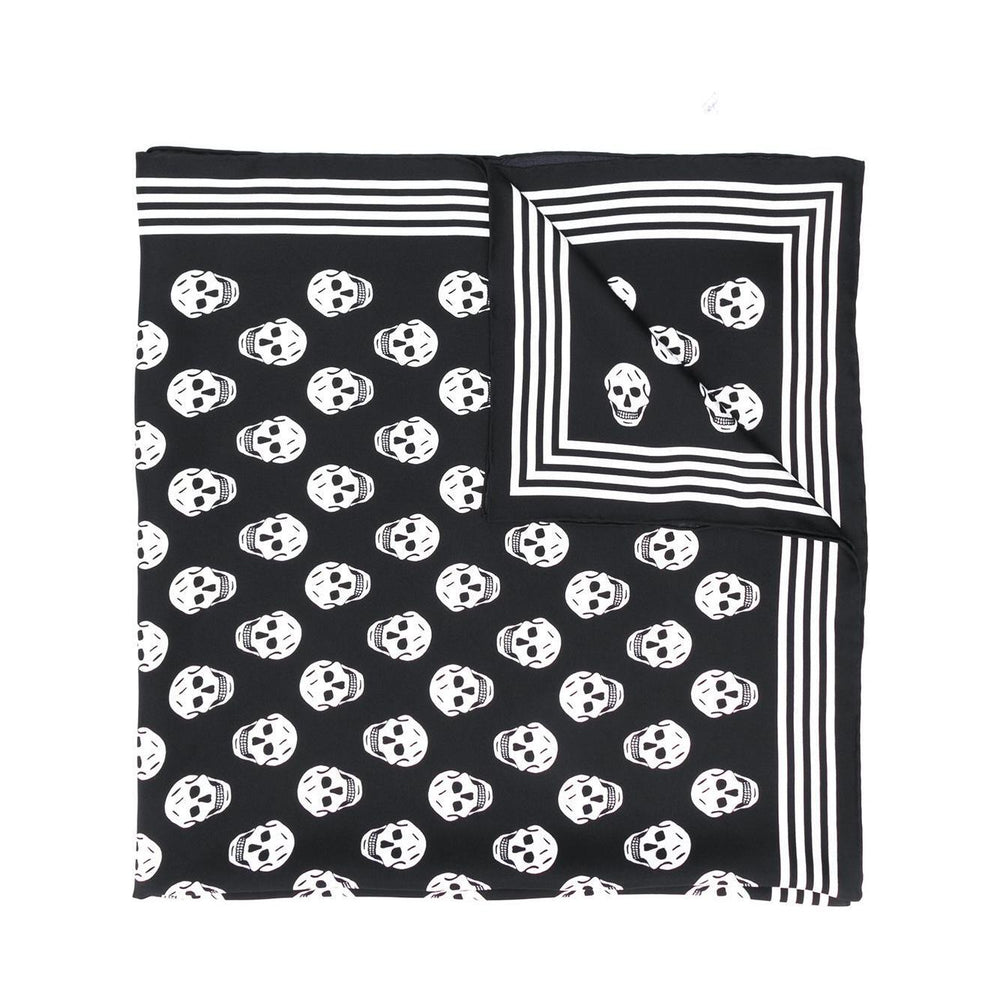 Alexander McQueen Skull silk scarf 5909293001Q1078-P24