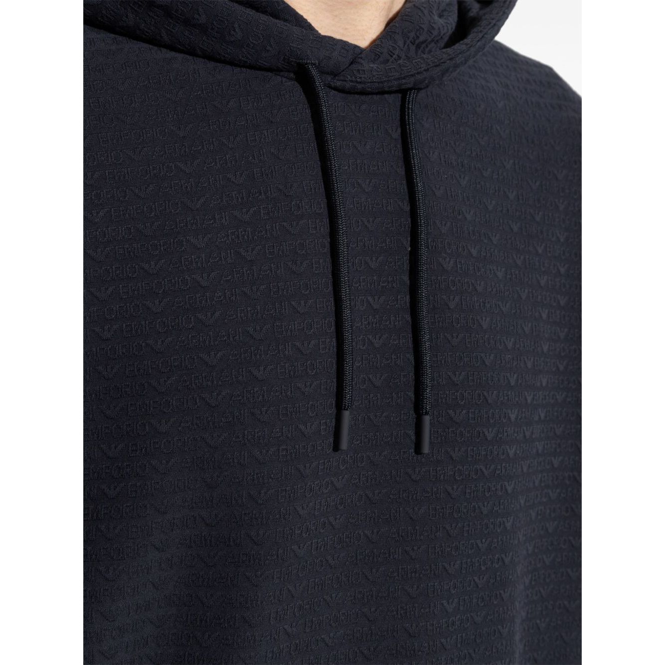Emporio Armani All-over Logo hoodie Topwear