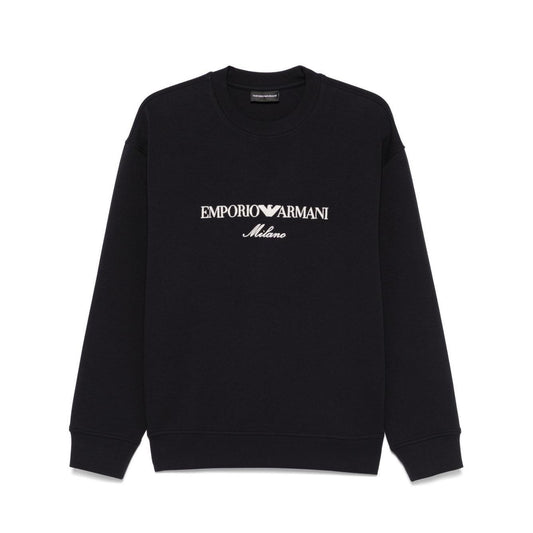 Emporio Armani ASV Double-jersey sweatshirt with logo embroidery EM001052AF10013MB222-P25
