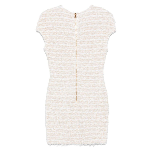 Balmain short tweed dress EF1R6023KB19GAD-P25