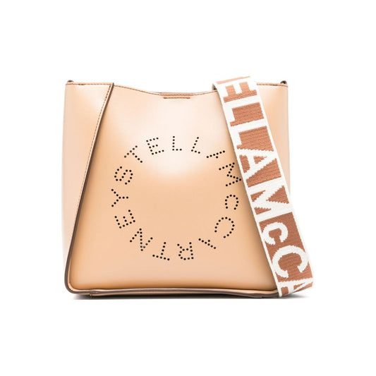 Stella McCartney logo mini crossbody bag Shoulder Stella McCartney Wheat