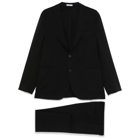 Boglioli Single Breasted Two Button Navy Blue Suit