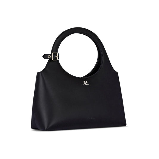 Courreges Pre Holy Day Leather Bag Handbag Courreges Pre Black