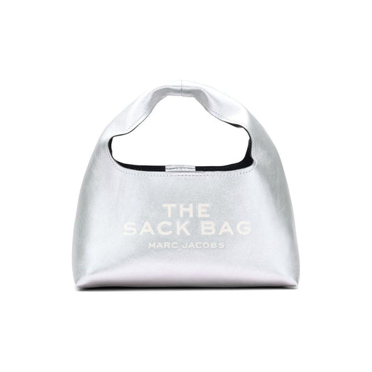 Marc Jacobs The Mini Metallic Sack Bag Handbag Marc Jacobs Light Gray