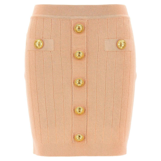 Balmain knitted mini skirt EF1LB290KB070LB-P25