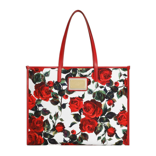 Dolce & Gabbana Large Printed Tote Bag Shopper Dolce & Gabbana Dark Slate Gray