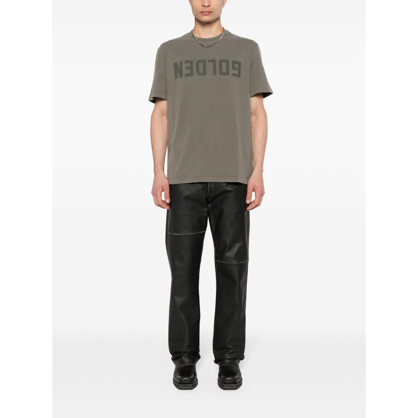 Golden Goose Logo Print Cotton T-Shirt GMP01220P00067135479-P25