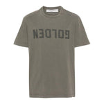 Golden Goose Logo Print Cotton T-Shirt GMP01220P00067135479-P25