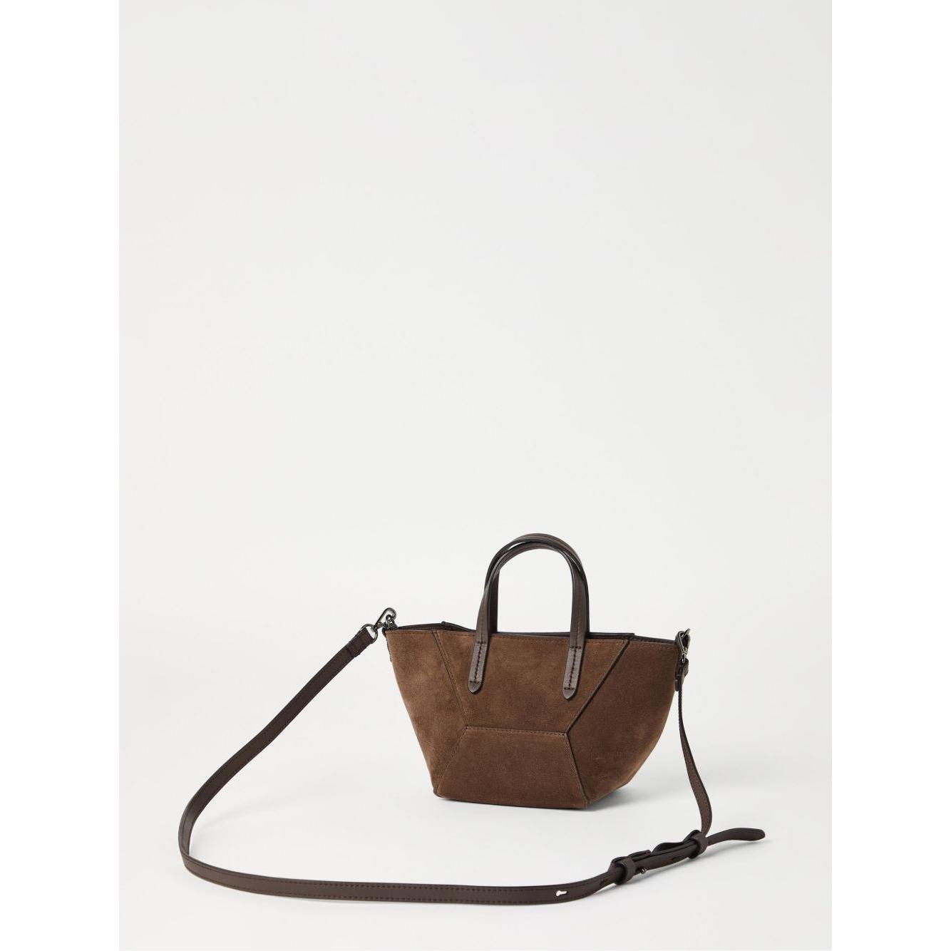 Front view with bag zipped and handles upright.