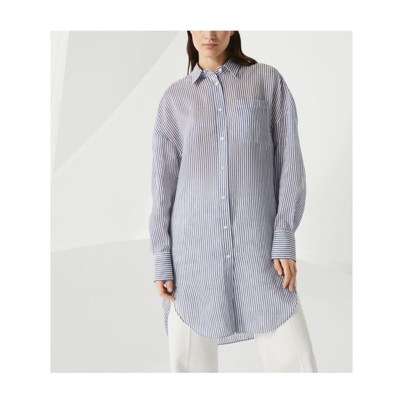 Brunello Cucinelli Shirts Clear Blue