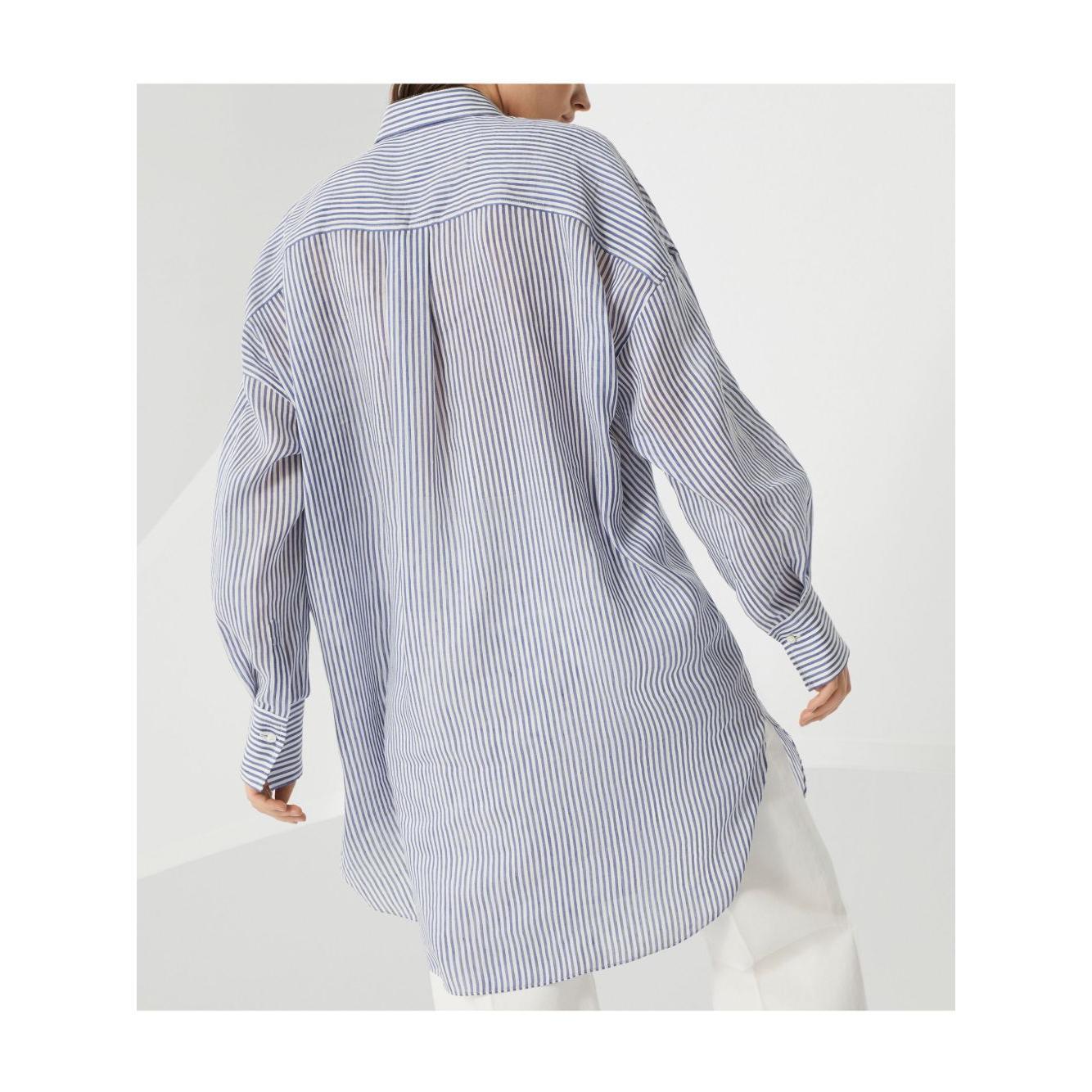 Brunello Cucinelli Shirts Clear Blue