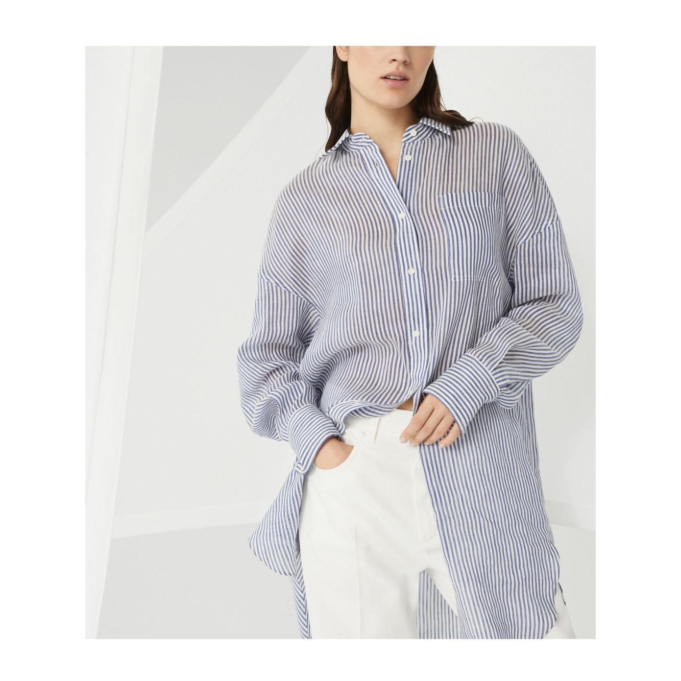 Brunello Cucinelli Shirts Clear Blue