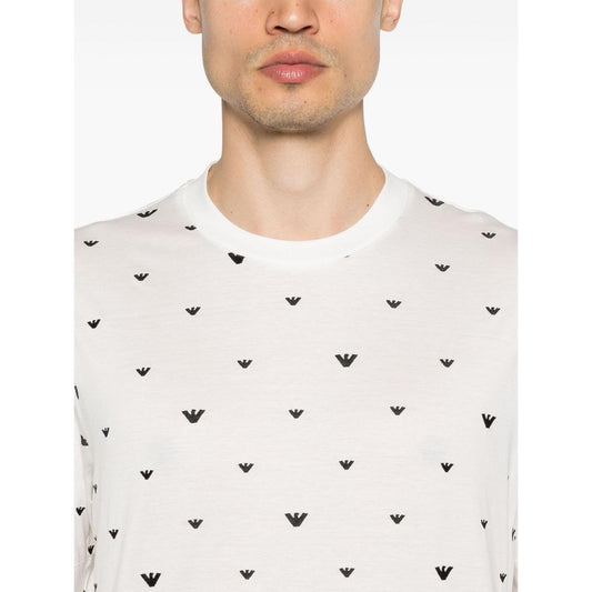Emporio Armani Allover Logo T -Shirt EM001400AF10017F0085-P25