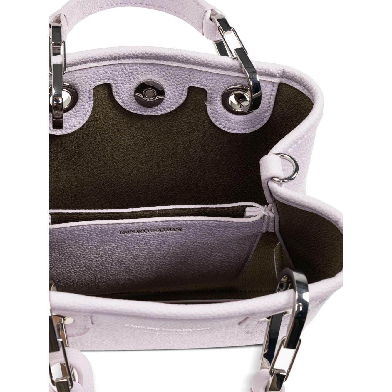 Front view with bag zipped and handles upright.