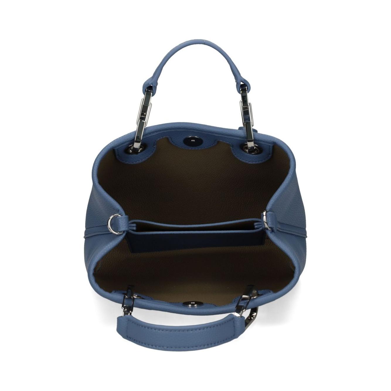 Front view with bag zipped and handles upright.