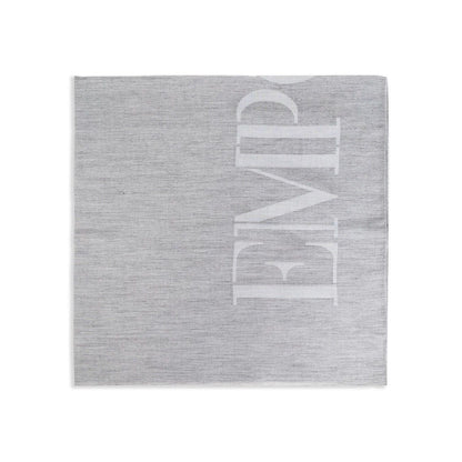 Emporio Armani Logo cotton blend scarf