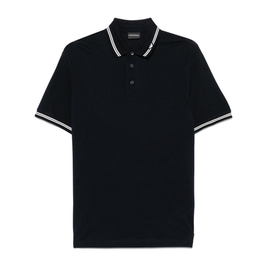 Emporio Armani logo-collar polo shirt EM000852AF12955FB274-P25