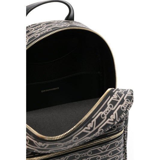 Emporio Armani logo-print Backpack Backpacks Emporio Armani Black