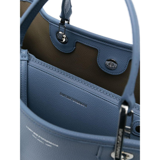 Emporio Armani MyEA medium shopper with deer print Shopper Emporio Armani Dark Slate Gray