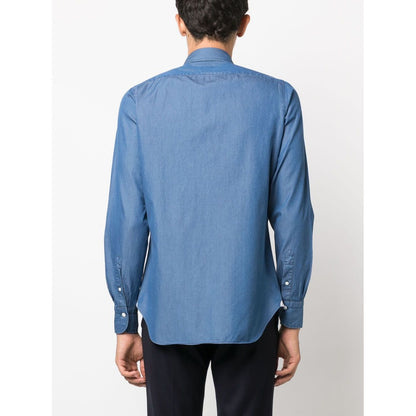 FINAMORE 1925 NAPOLI Shirts Clear Blue Shirts