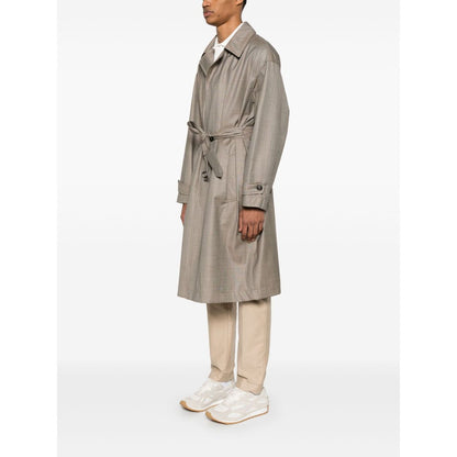 Emporio Armani virgin-wool trench coat Jackets